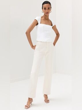 Reformation Cora linen top